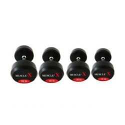 MUSCLE X รุ่น Black Rubber Dumbbell Type B